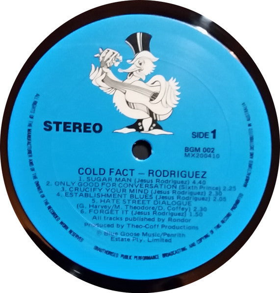 Sixto Rodriguez – Cold Fact LP vinyl record, image 3 of 5