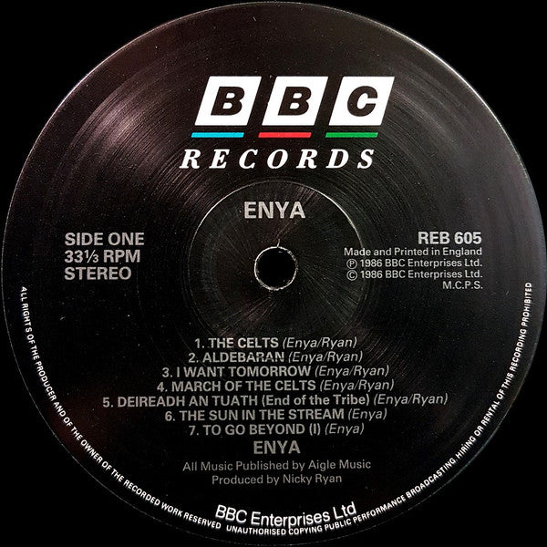Enya – Enya LP vinyl record, image 3 of 4