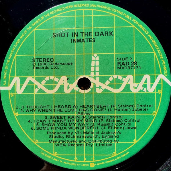 The Inmates – Shot In The Dark LP vinyl record, image 4 of 4