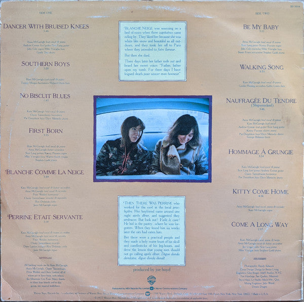 Kate & Anna McGarrigle – Dancer With Bruised Knees LP vinyl record, image 2 of 4