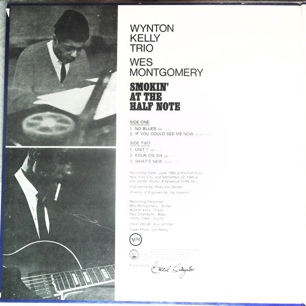 Wynton Kelly Trio, Wes Montgomery – Smokin' At The Half Note = ハーフ・ノートのウェス・モンゴメリーとウィントン・ケリー LP vinyl record, image 2 of 7