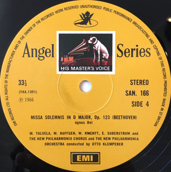 Ludwig Van Beethoven, Otto Klemperer, Elisabeth Söderström, Marga Höffgen, Waldemar Kmentt, Martti Talvela, New Philharmonia Chorus, New Philharmonia Orchestra – Missa Solemnis (2xLP) LP vinyl record, image 7 of 9
