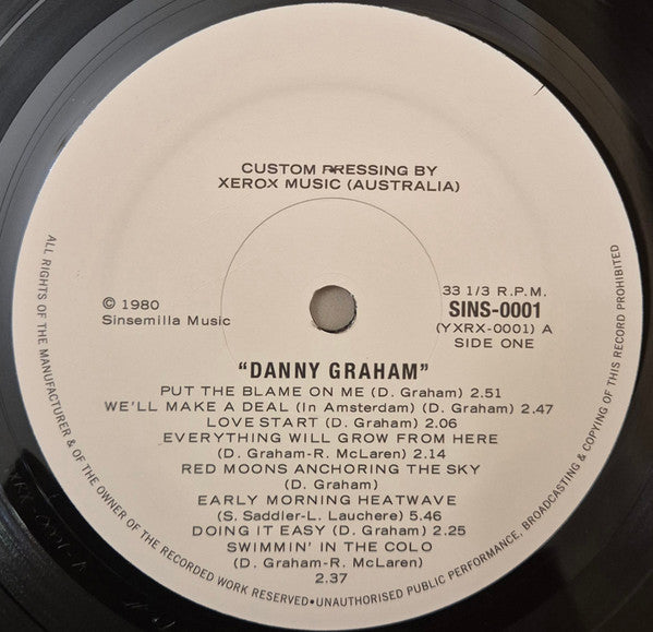 Danny Graham – Danny Graham LP vinyl record, image 9 of 10