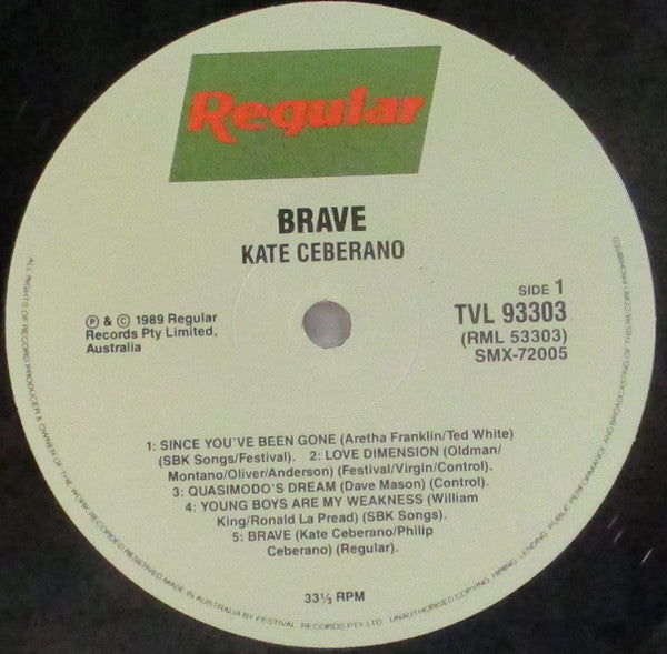 Kate Ceberano – Brave LP vinyl record, image 3 of 6