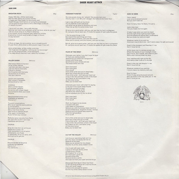 Queen – Sheer Heart Attack LP vinyl record, image 5 of 6