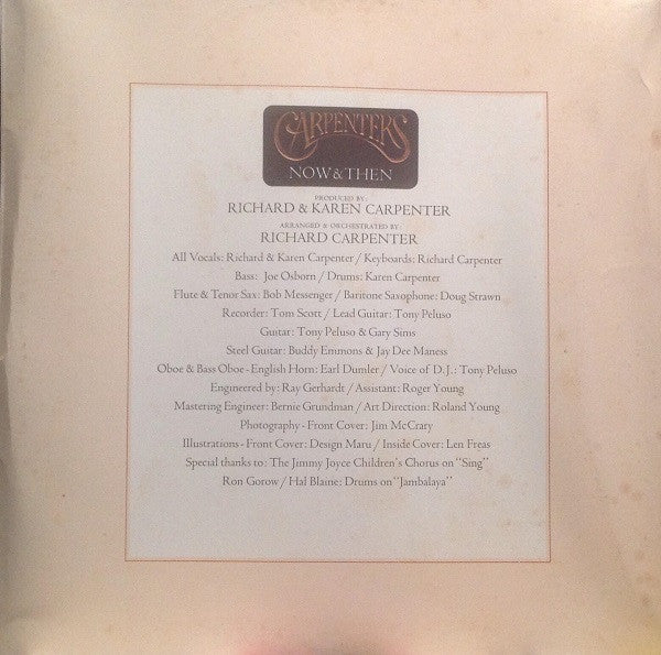 Carpenters – Now & Then LP vinyl record, image 8 of 10