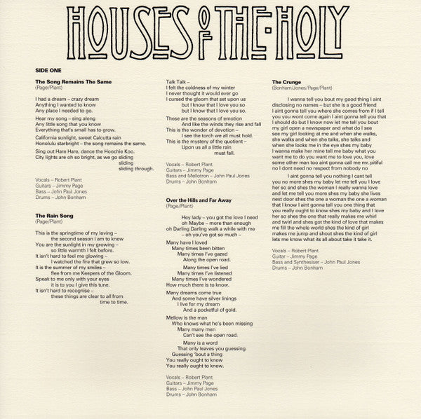 Led Zeppelin – Houses Of The Holy LP vinyl record, image 9 of 10