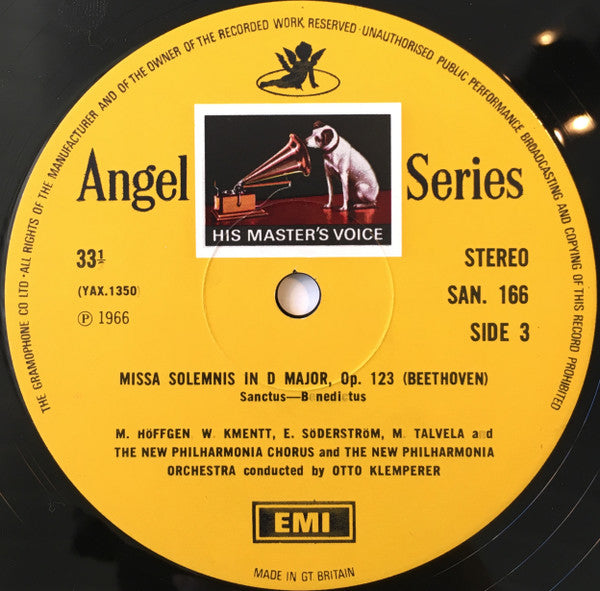 Ludwig Van Beethoven, Otto Klemperer, Elisabeth Söderström, Marga Höffgen, Waldemar Kmentt, Martti Talvela, New Philharmonia Chorus, New Philharmonia Orchestra – Missa Solemnis (2xLP) LP vinyl record, image 6 of 9