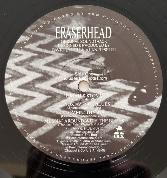 David Lynch, Alan R. Splet – Eraserhead (Original Soundtrack) LP vinyl record, image 5 of 7