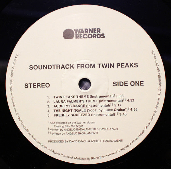 Angelo Badalamenti – Music From Twin Peaks LP vinyl record, image 3 of 5