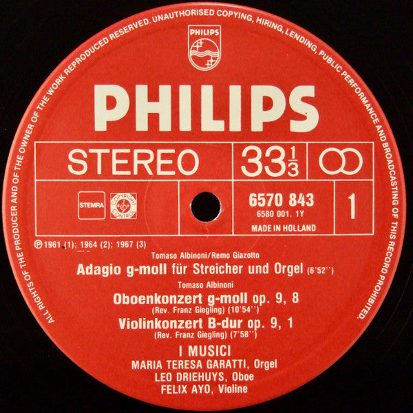 I Musici – Triumph Des Barock = The Splendour Of Baroque = Splendeur Du Baroque (6xLP) LP vinyl record, image 3 of 10