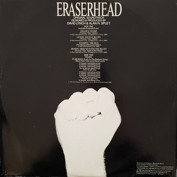 David Lynch, Alan R. Splet – Eraserhead (Original Soundtrack) LP vinyl record, image 3 of 7
