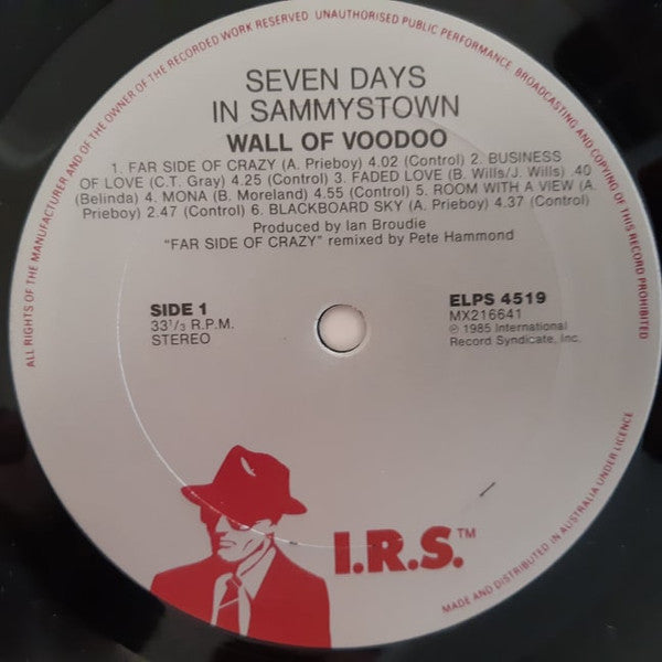 Wall Of Voodoo – Seven Days In Sammystown LP vinyl record, image 3 of 4