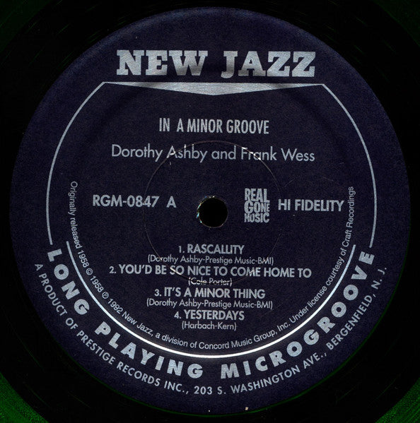 Dorothy Ashby, Frank Wess – In A Minor Groove LP vinyl record, image 3 of 5