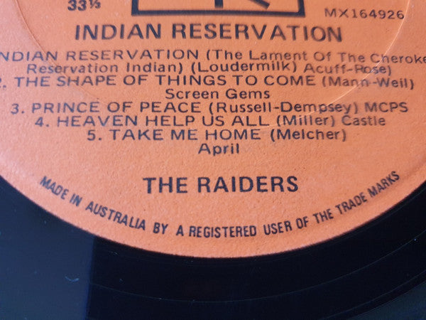 Raiders – Indian Reservation LP vinyl record, image 4 of 5