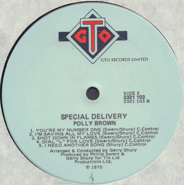 Polly Brown – Special Delivery LP vinyl record, image 4 of 4