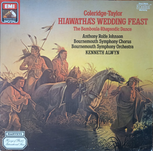 Samuel Coleridge-Taylor, Anthony Rolfe Johnson, Bournemouth Symphony Chorus, Bournemouth Symphony Orchestra, Kenneth Alwyn – Hiawatha’s Wedding Feast / The Bamboula - Rhapsodic Dance LP vinyl record, image 1 of 4