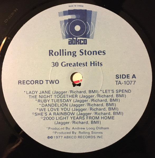 The Rolling Stones – Greatest Hits Vol. II LP vinyl record, image 3 of 4