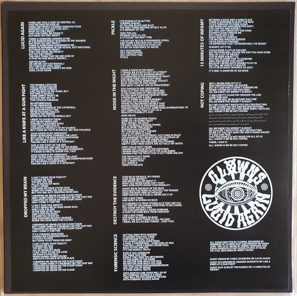 Clowns – Lucid Again LP vinyl record, image 5 of 10