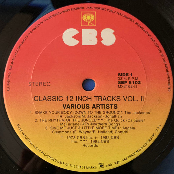 Various – Classic 12 Inch Tracks - Volume Two LP vinyl record, image 3 of 4