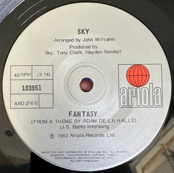 Sky – Masquerade 7" vinyl record, image 4 of 4