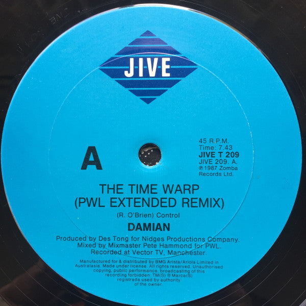 Damian – The Time Warp 12" vinyl record, image 3 of 4