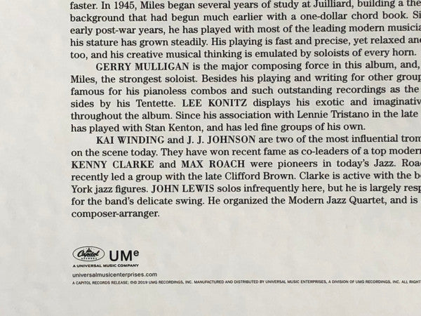 Miles Davis – The Complete Birth Of The Cool LP vinyl record, image 8 of 10