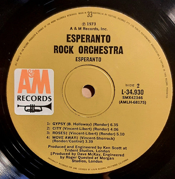 Esperanto – Esperanto Rock Orchestra LP vinyl record, image 4 of 4