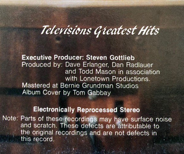 Various – Television's Greatest Hits (65 TV Themes! From The 50's And The 60's) (2xLP) LP vinyl record, image 8 of 10