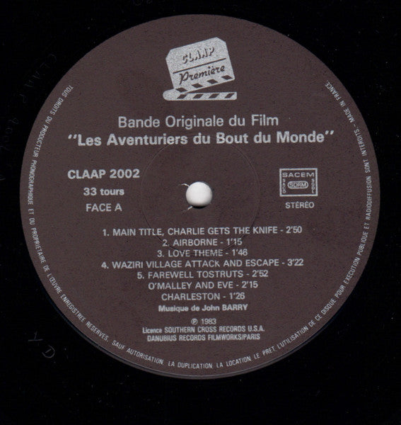 John Barry – Les Aventuriers Du Bout Du Monde (High Road To China) - Bande Originale Du Film LP vinyl record, image 3 of 4