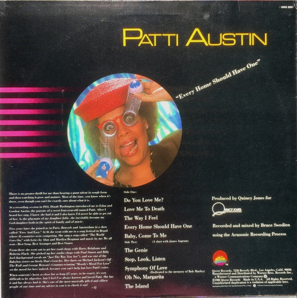 Patti Austin – Every Home Should Have One LP vinyl record, image 2 of 4