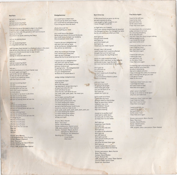 Peter Gabriel – So LP vinyl record, image 3 of 8