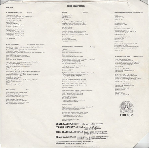Queen – Sheer Heart Attack LP vinyl record, image 6 of 6