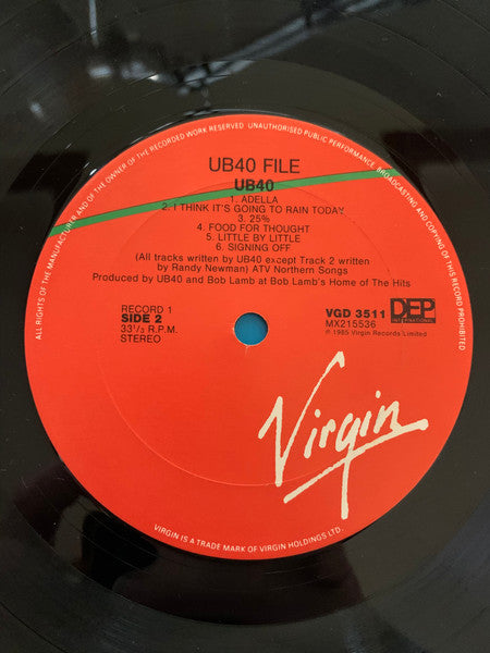UB40 – The UB40 File (2xLP) LP vinyl record, image 5 of 7