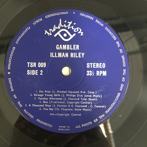 Illman Riley – Gambler LP vinyl record, image 4 of 4