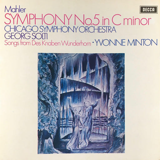 Gustav Mahler, Chicago Symphony Orchestra, Georg Solti, Yvonne Minton – Symphony No. 5 In C Minor / Songs From "Des Knaben Wunderhorn" (2xLP) LP vinyl record, image 1 of 10