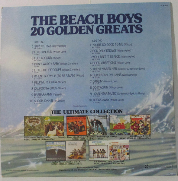 The Beach Boys – 20 Golden Greats LP vinyl record, image 2 of 4