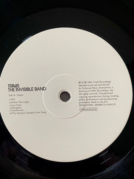 Travis – The Invisible Band LP vinyl record, image 6 of 7