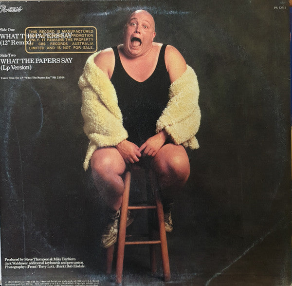 Bad Manners – What The Papers Say 12" vinyl record, image 2 of 4