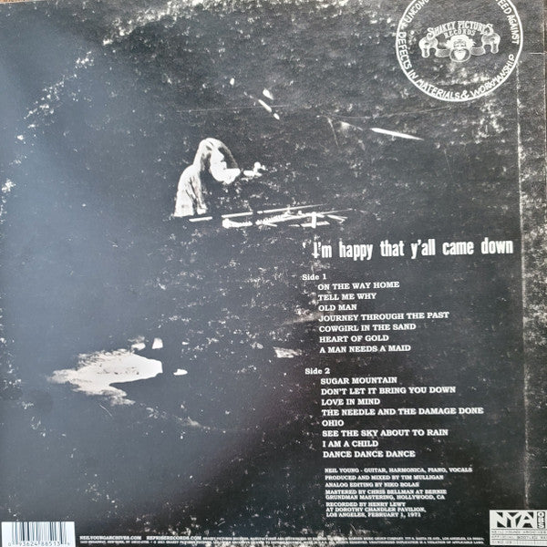 Neil Young – Dorothy Chandler Pavilion 1971 (I'm Happy That Y'All Came Down) LP vinyl record, image 3 of 7