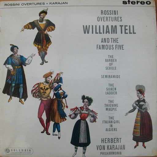 Gioacchino Rossini, Herbert von Karajan, Philharmonia Orchestra – Rossini Overtures LP vinyl record, image 1 of 4