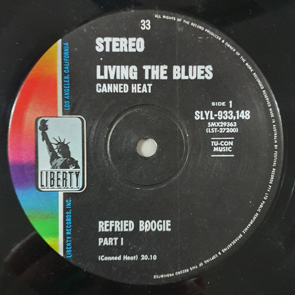 Canned Heat – Living The Blues LP vinyl record, image 3 of 4
