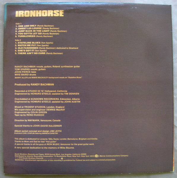 Ironhorse – Ironhorse LP vinyl record, image 2 of 4