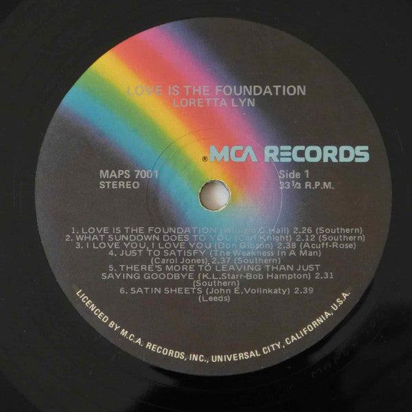 Loretta Lynn – Love Is The Foundation LP vinyl record, image 3 of 4