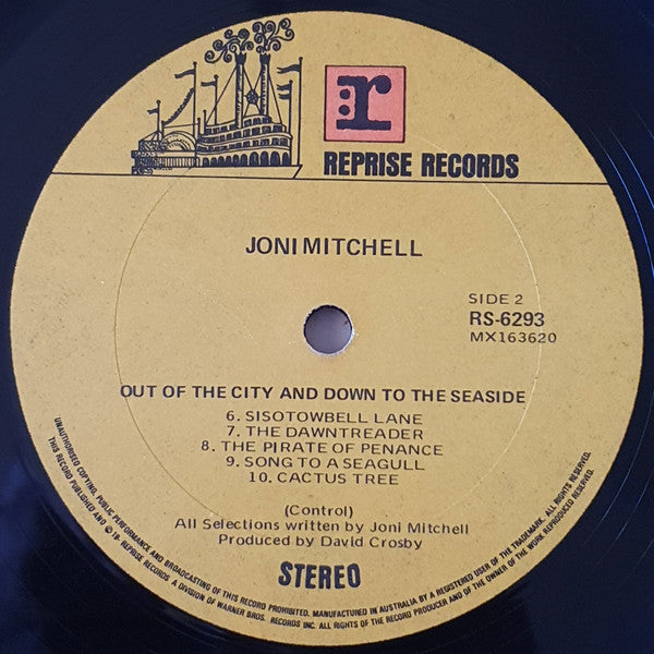 Joni Mitchell – Song To A Seagull LP vinyl record, image 4 of 4