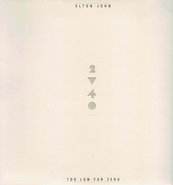Elton John – Too Low For Zero LP vinyl record, image 1 of 6