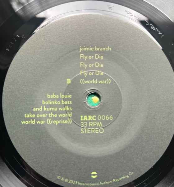 Jaimie Branch – Fly Or Die Fly Or Die Fly Or Die ((World War)) LP vinyl record, image 6 of 10