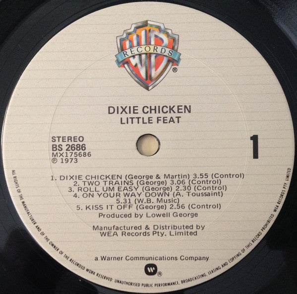 Little Feat – Dixie Chicken LP vinyl record, image 3 of 4