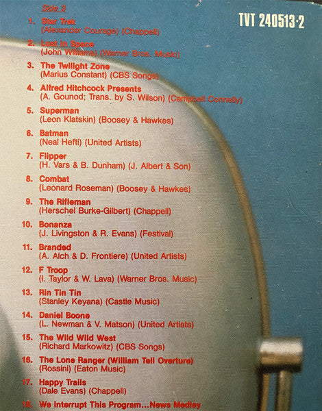 Various – Television's Greatest Hits (65 TV Themes! From The 50's And The 60's) (2xLP) LP vinyl record, image 6 of 10