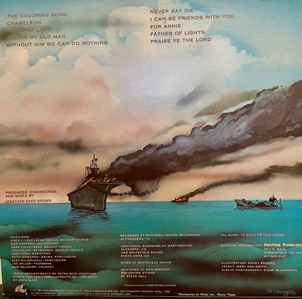 Petra – Never Say Die LP vinyl record, image 2 of 2